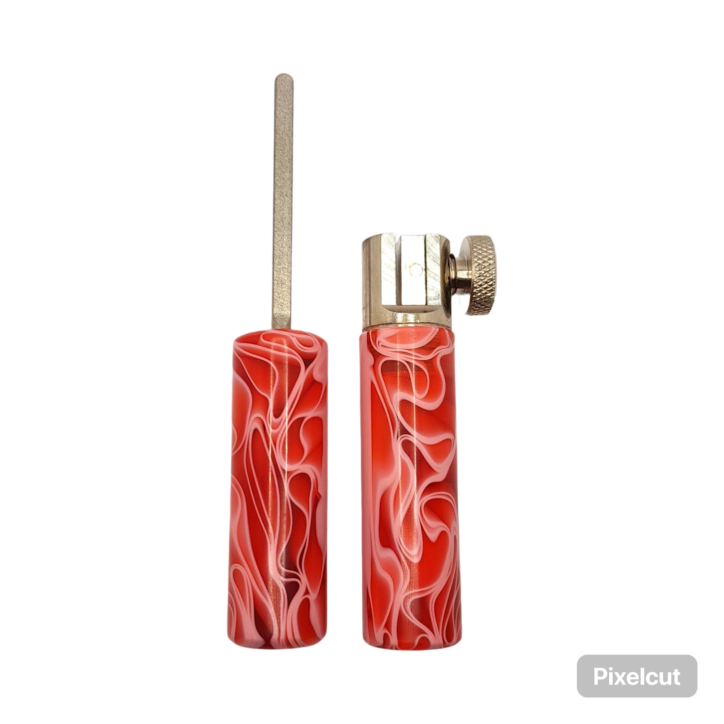 Red Marbled Bobbins