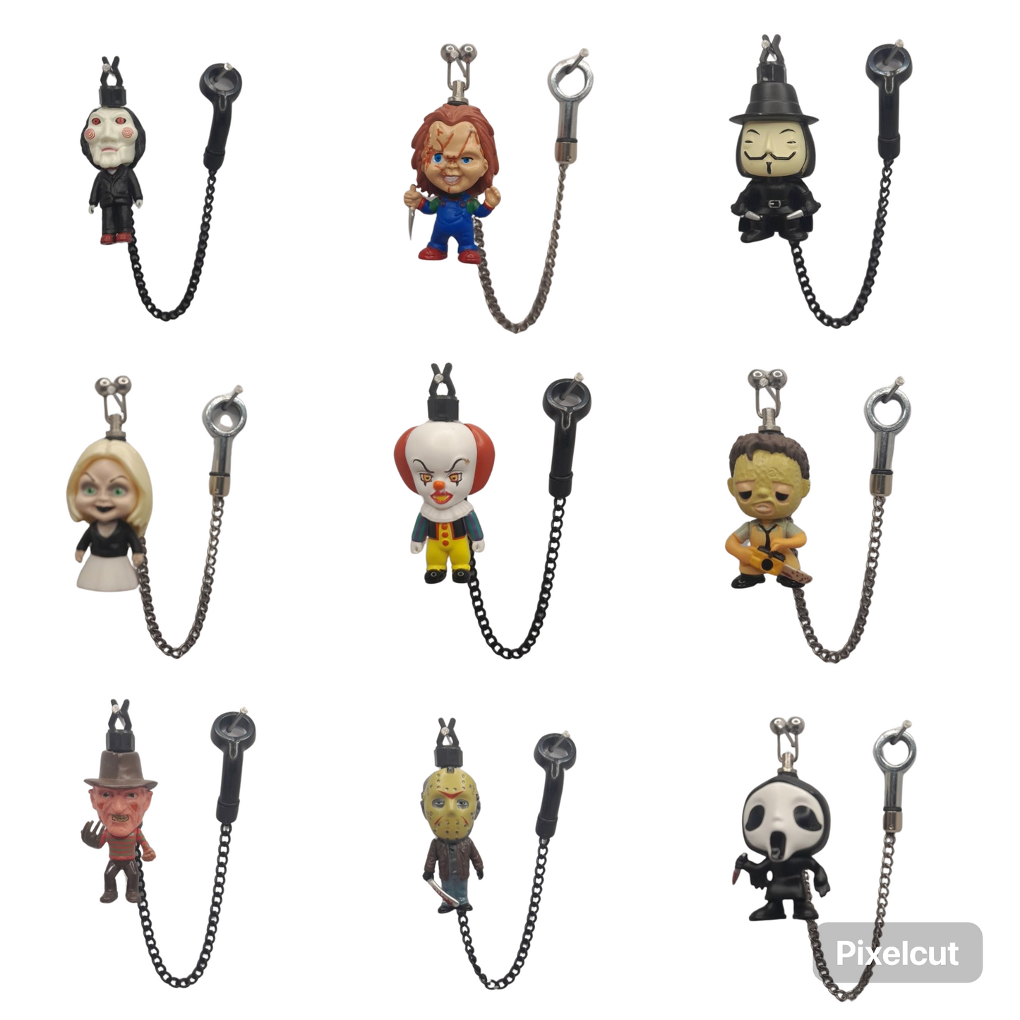 Small, Medium And Large Horror Villain Character Bobbins (13 Different Characters Available)