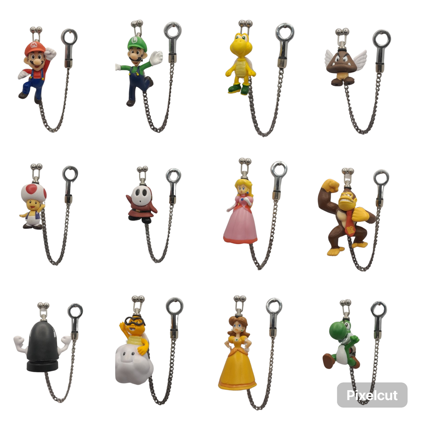 Small And Medium Mario Bros Character Bobbins (15 Different Characters Available)