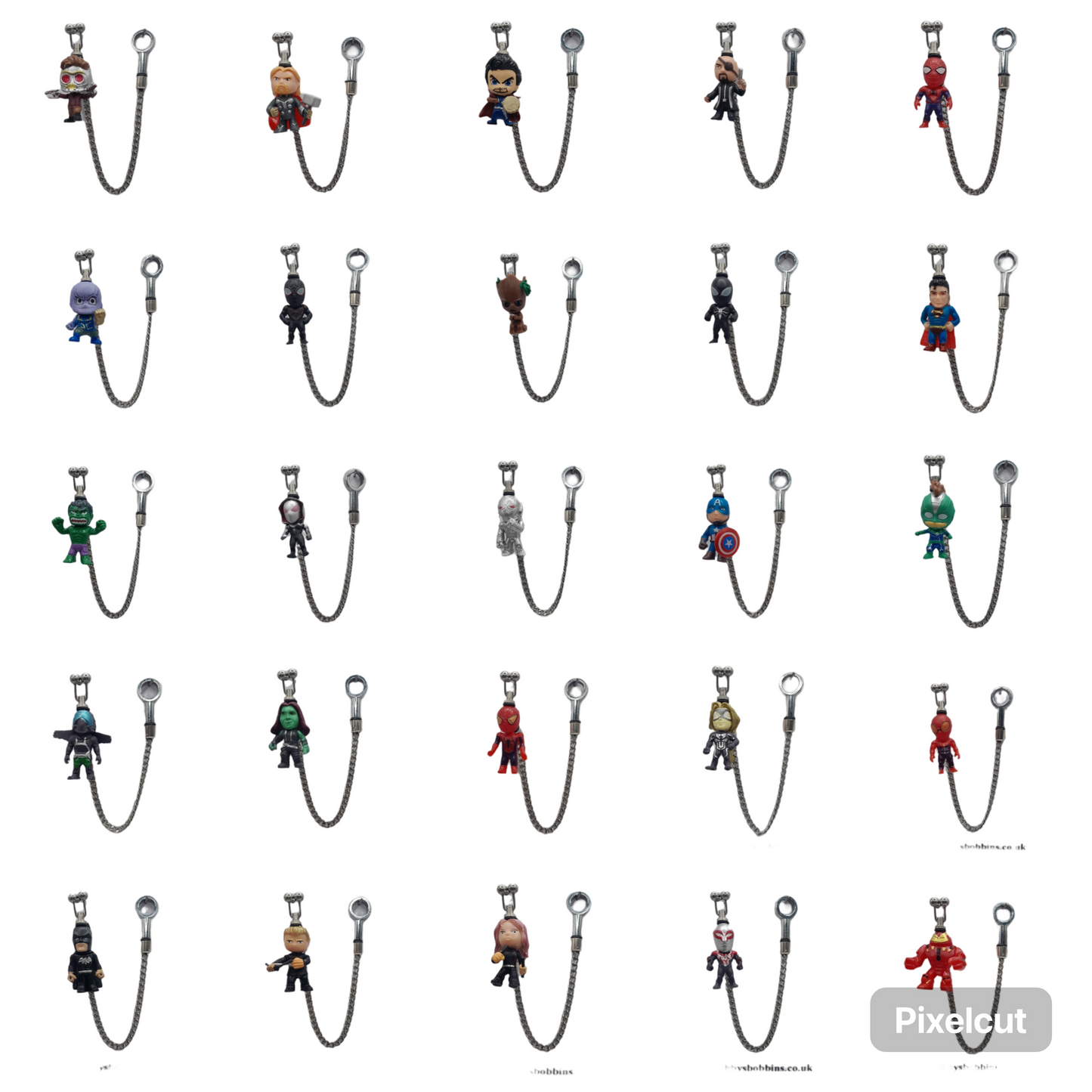 Small Super Hero Avengers Marvel Character Bobbins (23 Different Characters Available)