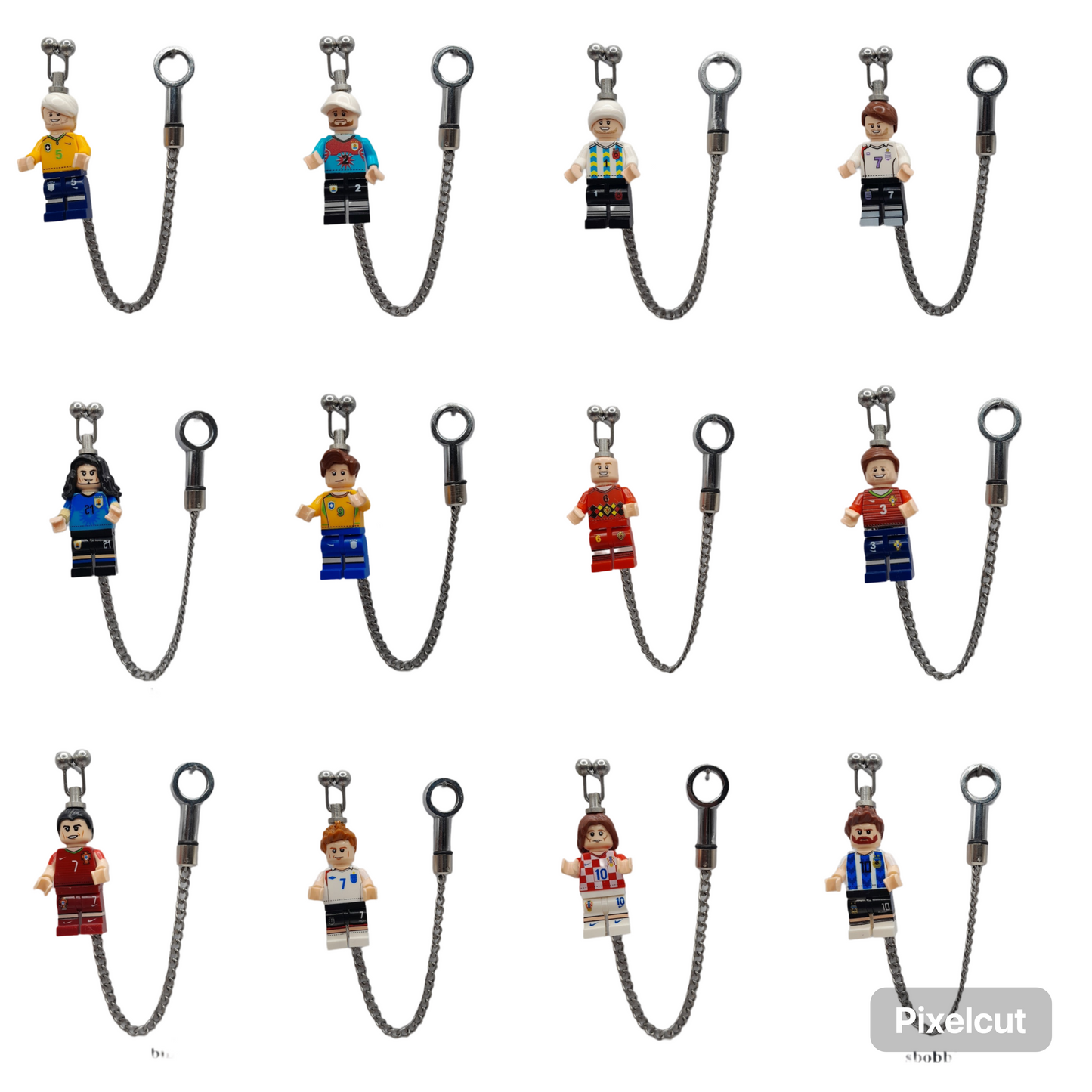 Minifigure Football Player Team Character Bobbins (16 Different Players Available)