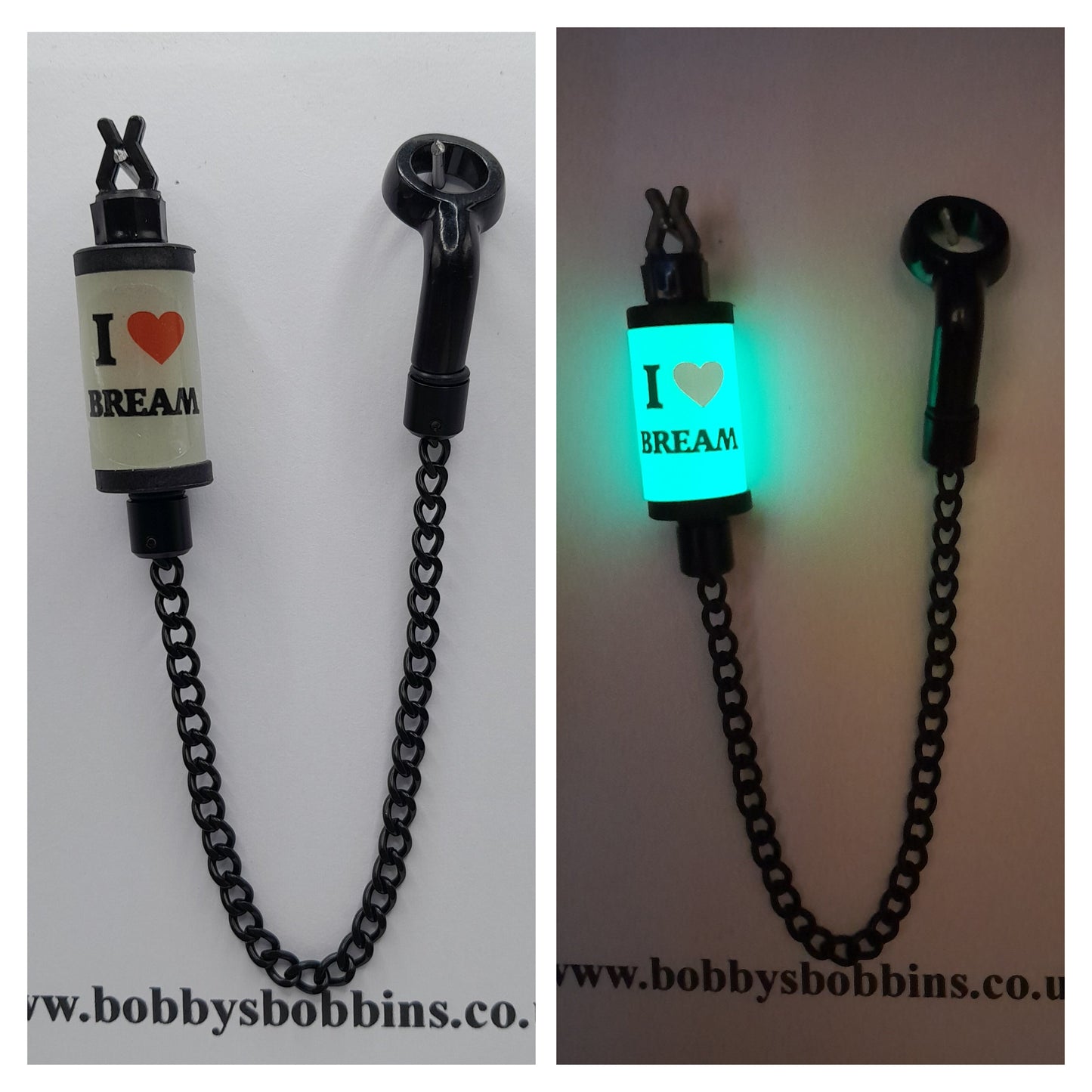 I love Bream Bobby's Bobbin, Available In Various Colours With Isotope Lot And Black Chain