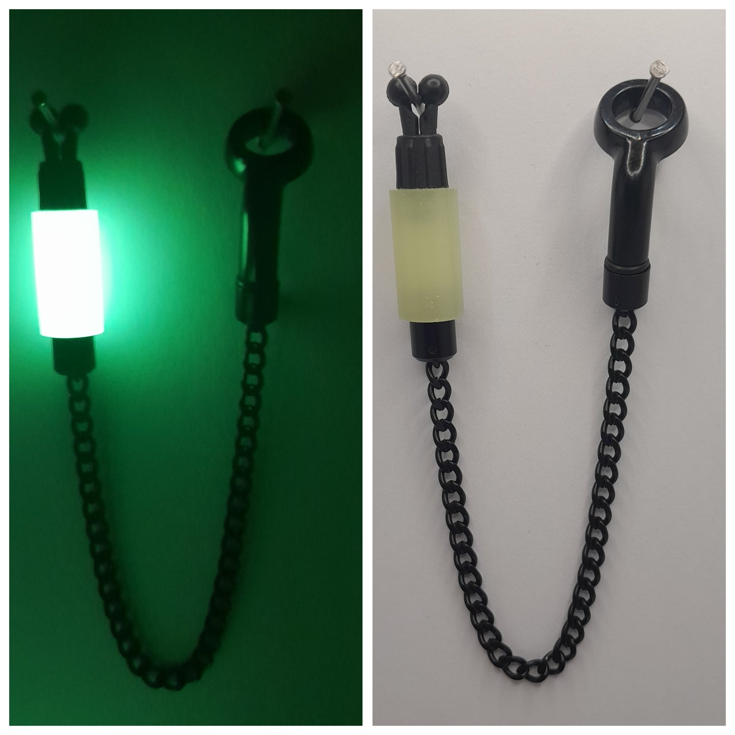 Slim Glow In The Dark Bobby's Bobbin With Black Or Stainless Chain Available In Three Lengths