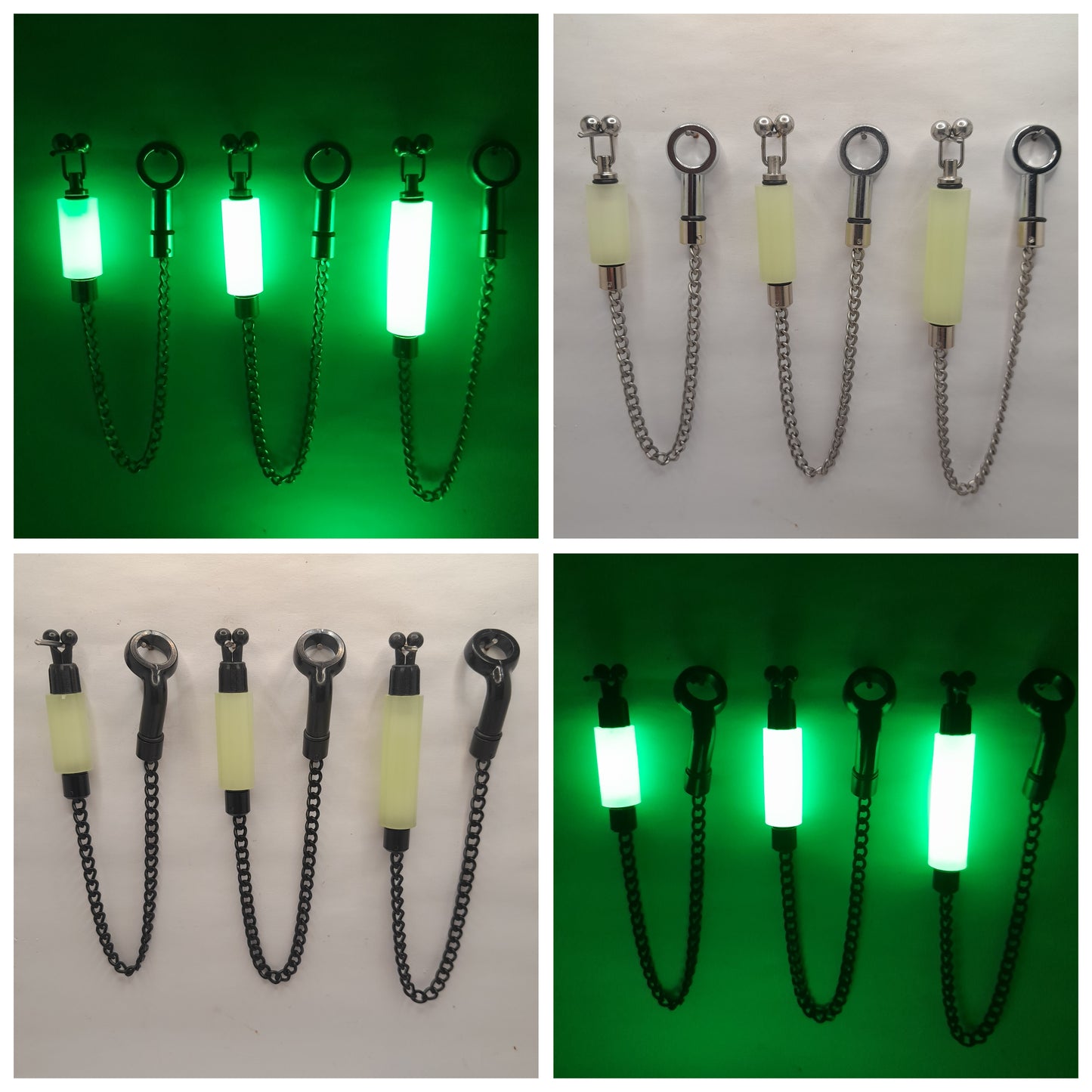 Slim Glow In The Dark Bobby's Bobbin With Black Or Stainless Chain Available In Three Lengths