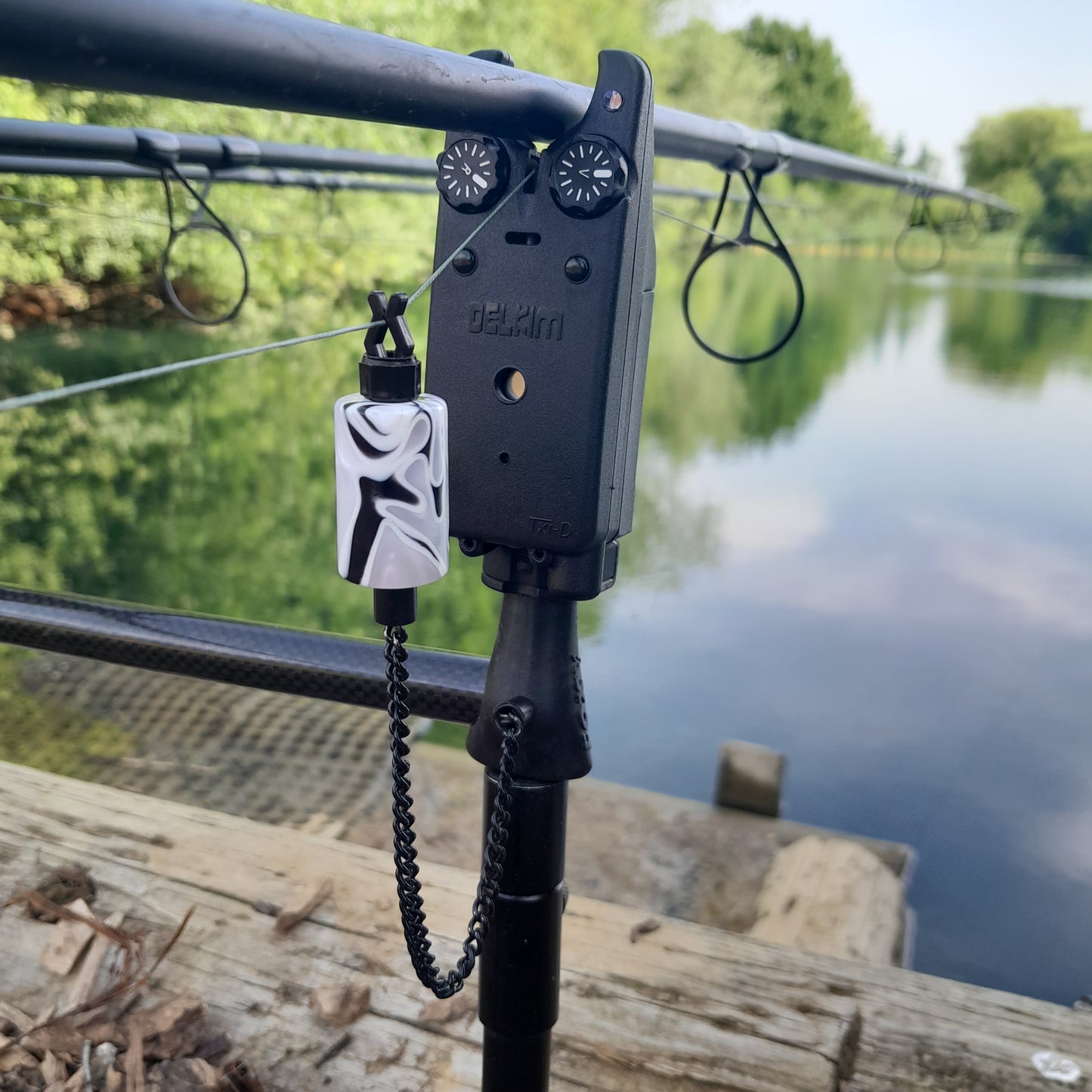 White And Black Marbled Bobbins