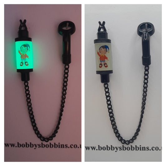 Glow In The Dark Noddy Bobby's Bobbin With Black Chain