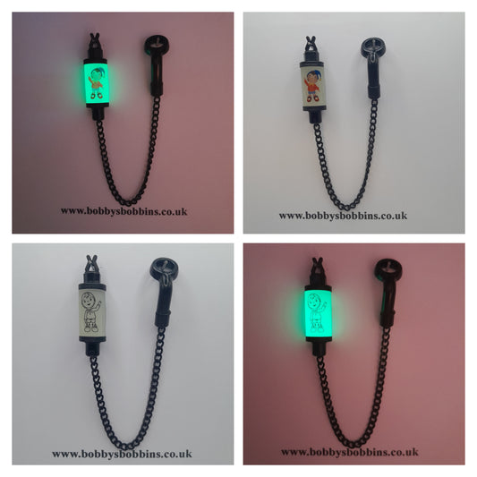 Glow In The Dark Noddy Bobby's Bobbin With Black Chain