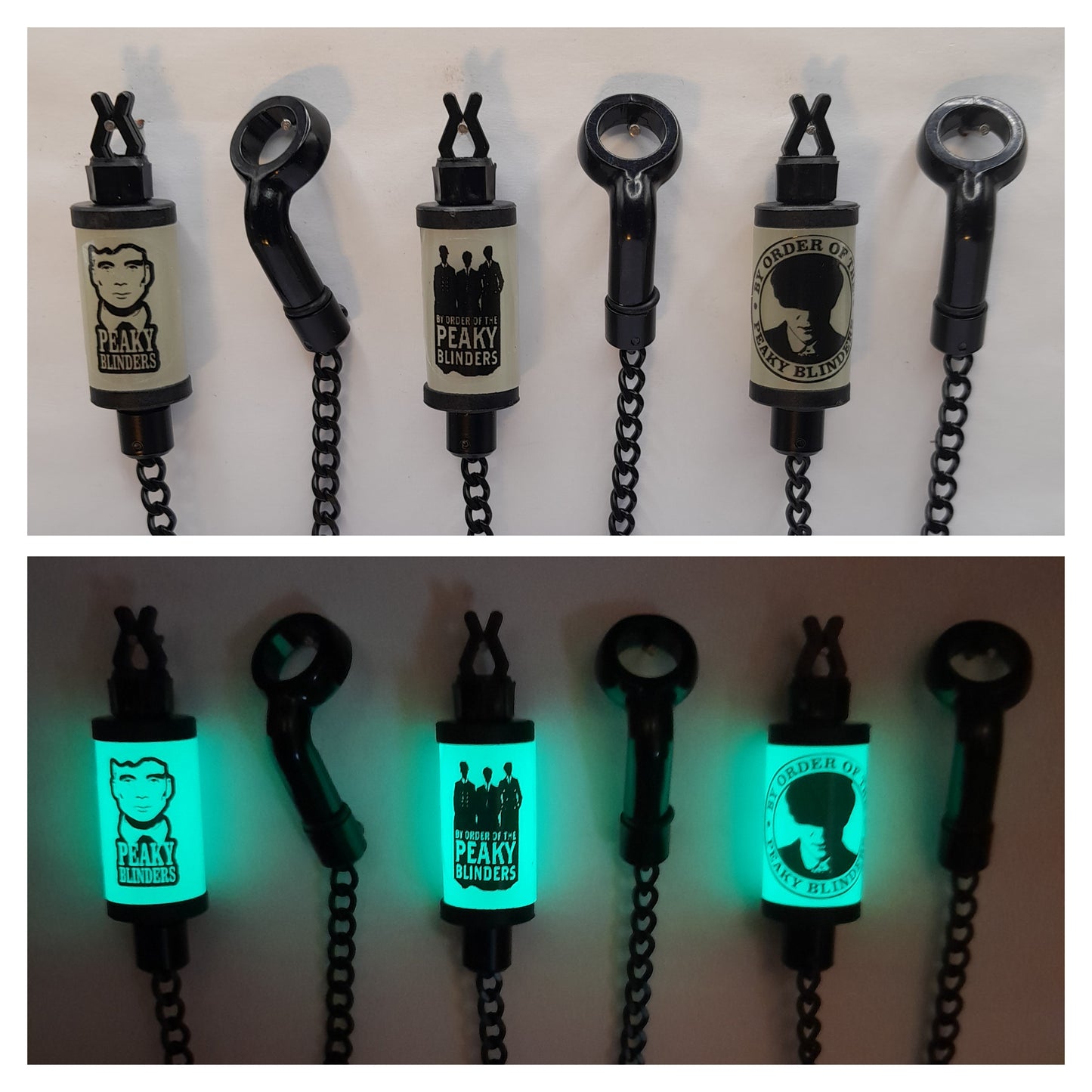 Glow In The Dark Peaky Blinders Bobby's Bobbin With Black Chain